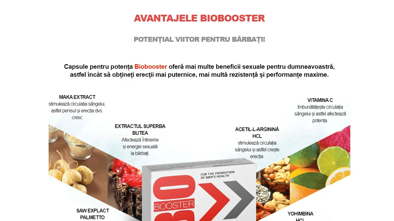 Biobooster: compozitie numai ingrediente naturale.