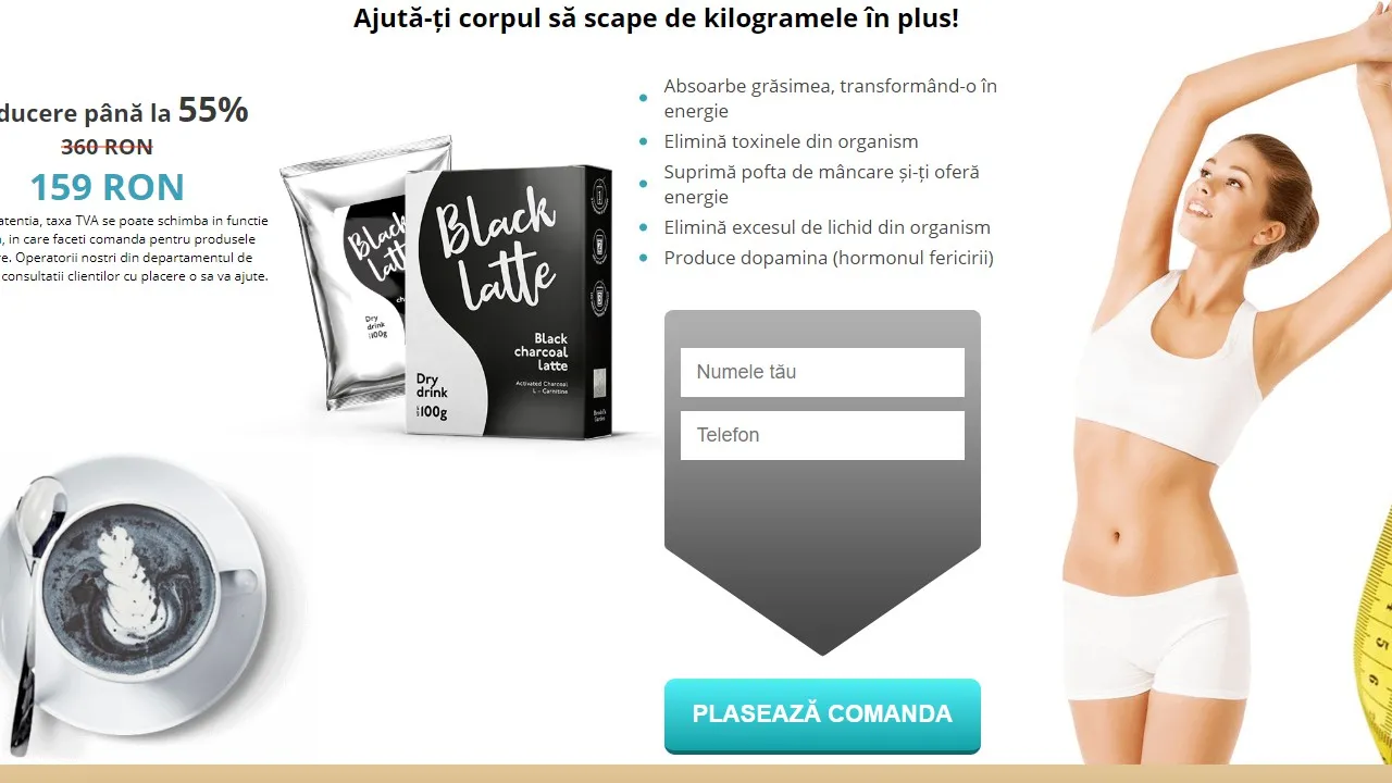 Black latte: de unde să cumperi in Romania, cat costa in farmacii