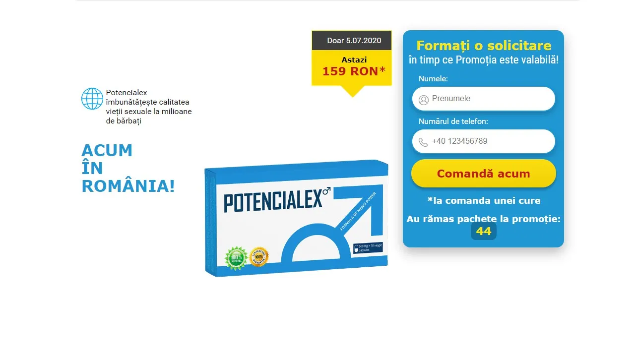 Potencialex: de unde să cumperi in Romania, cat costa in farmacii